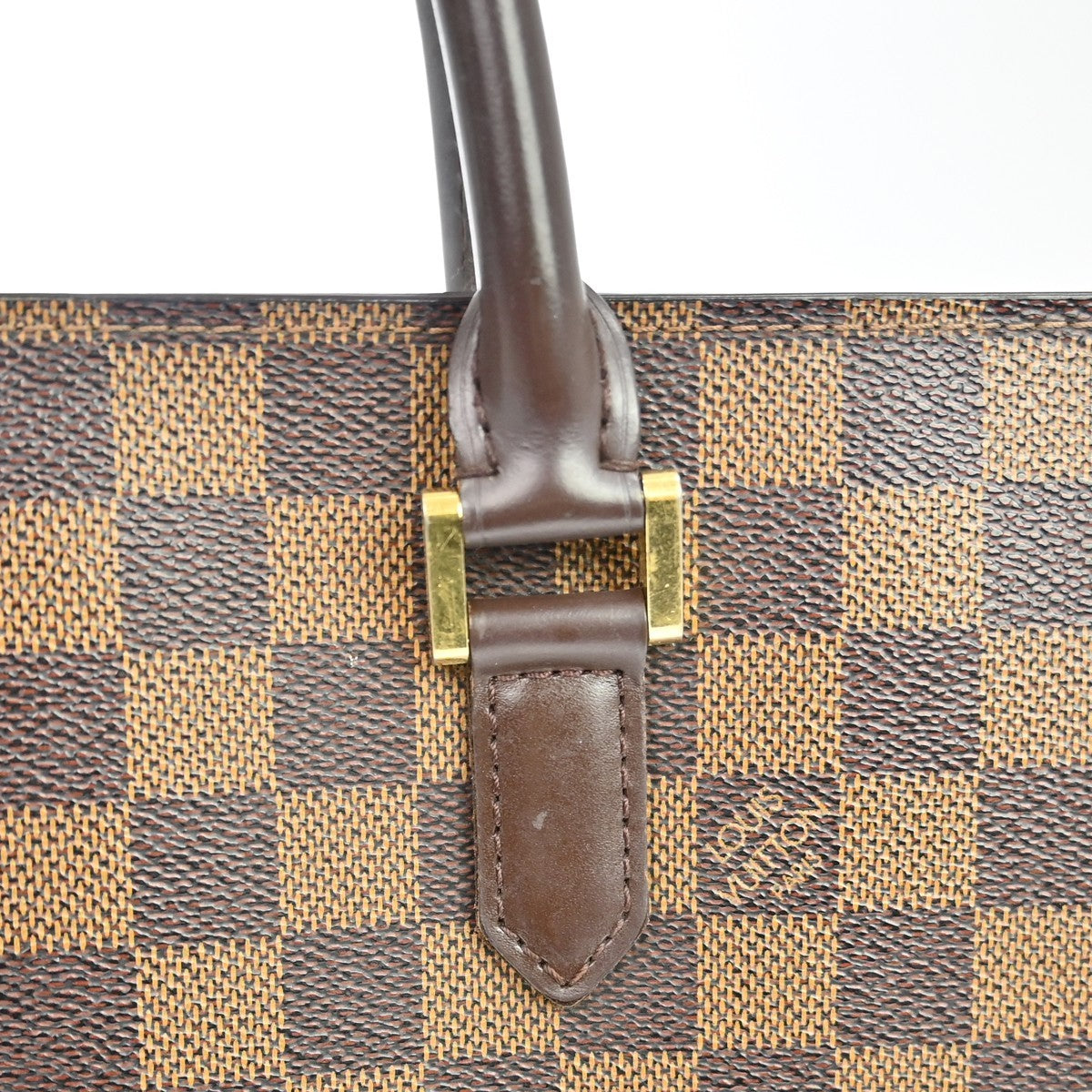 Louis Vuitton Venice Sac Plat Bag Damier Brown Canvas Tote Bag Bag (Pre-Owned)