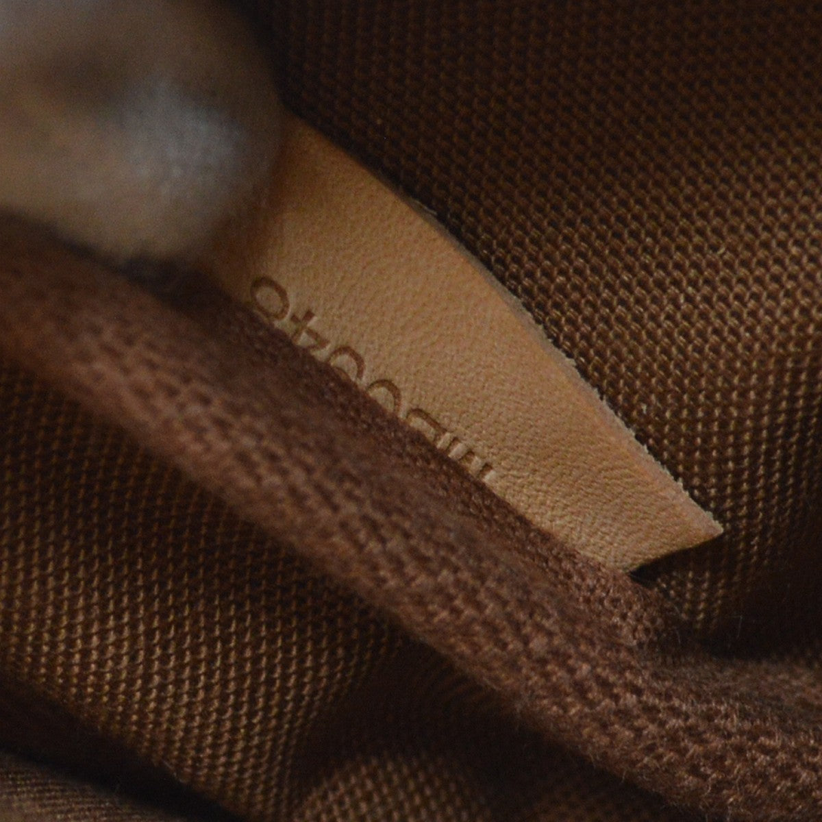 Louis Vuitton Saumur Handbag Monogram Canvas Brown Canvas Shoulder Bag Bag (Pre-Owned)