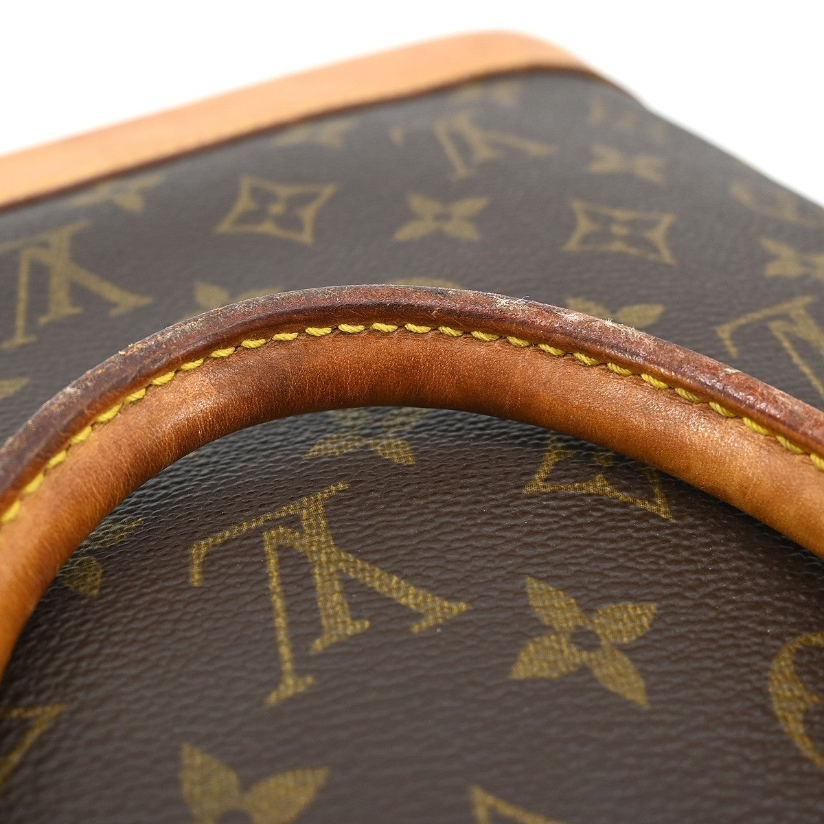 Louis Vuitton Alma Handbag Monogram Canvas Brown Canvas Handbag (Pre-Owned)