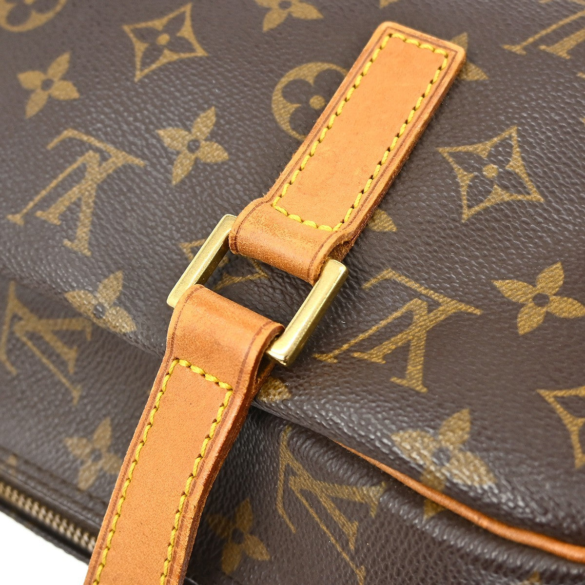 Louis Vuitton Cite Handbag Monogram Canvas Brown Canvas Shoulder Bag Bag (Pre-Owned)