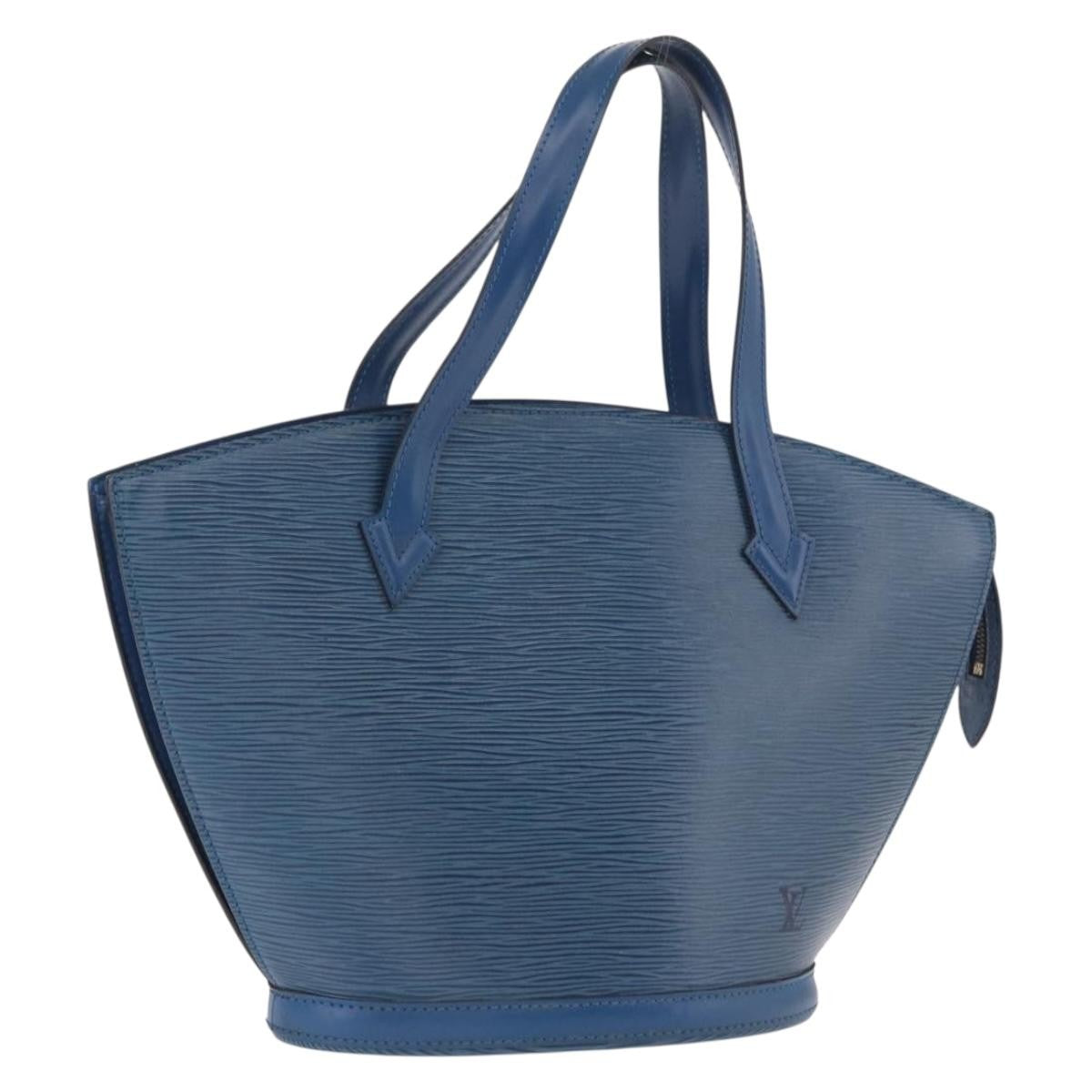 Louis Vuitton Saint Jacques Handbag Epi Leather Blue Leather Shoulder Bag Bag (Pre-Owned)