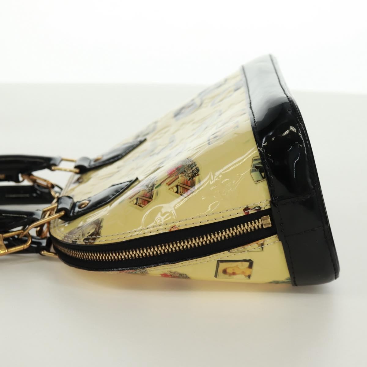Louis Vuitton Alma Handbag Limited Edition Stickers Monogram Vernis Multicolour Patent_Leather Handbag (Pre-Owned)