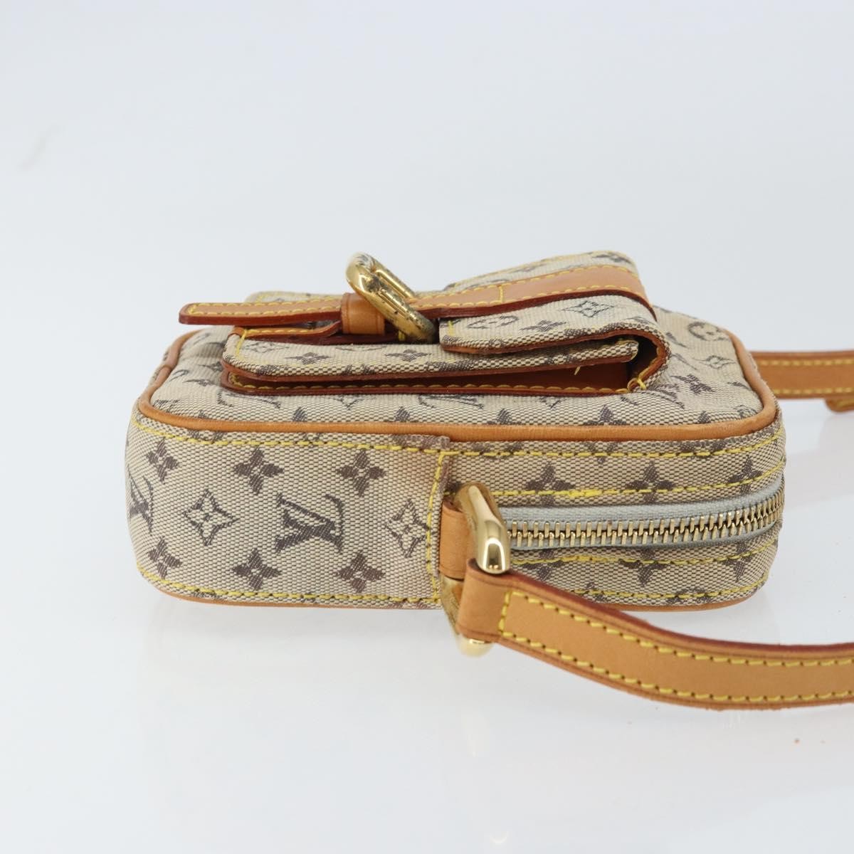 Louis Vuitton Juliette Crossbody Bag Mini Lin Blue Canvas Shoulder Bag Bag (Pre-Owned)