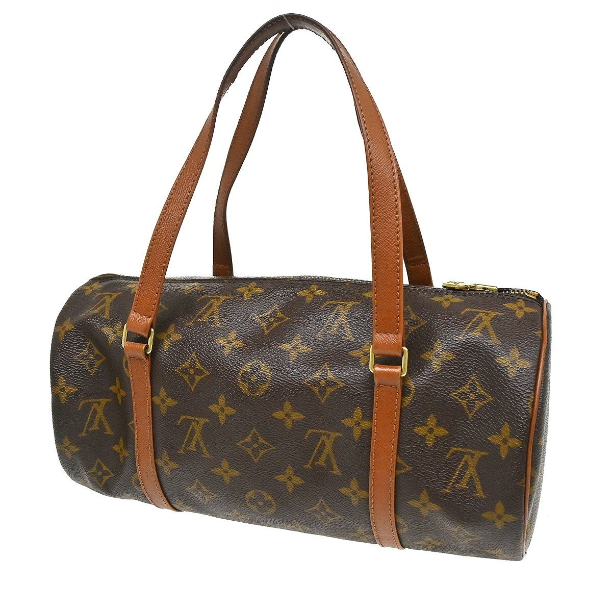 Louis Vuitton Papillon Handbag Monogram Canvas Brown Canvas Handbag (Pre-Owned)