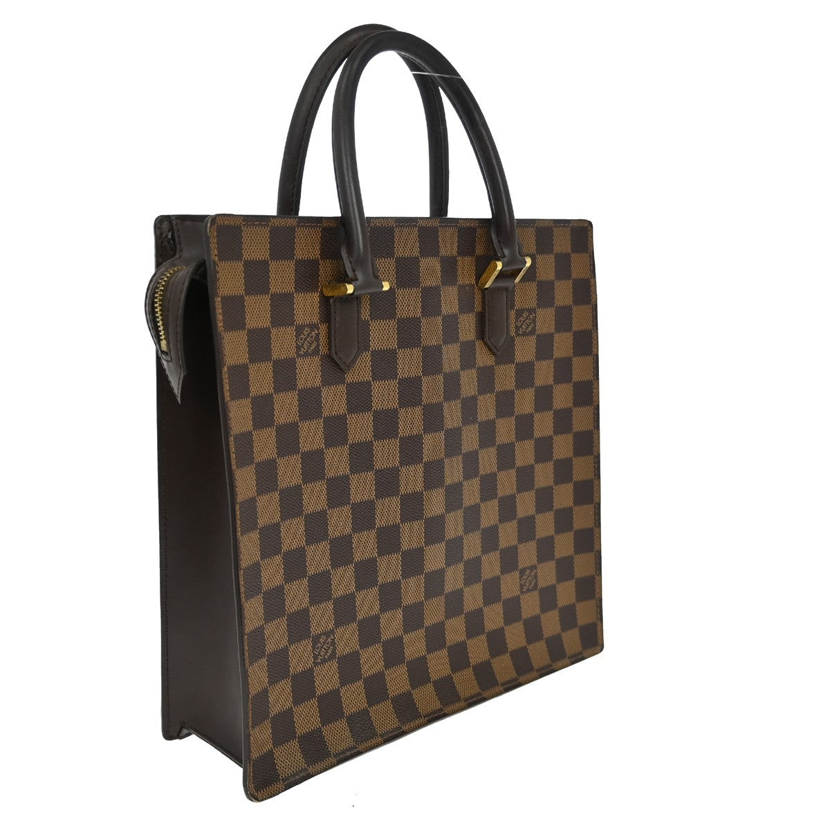 Louis Vuitton Venice Sac Plat Bag Damier Brown Canvas Tote Bag Bag (Pre-Owned)