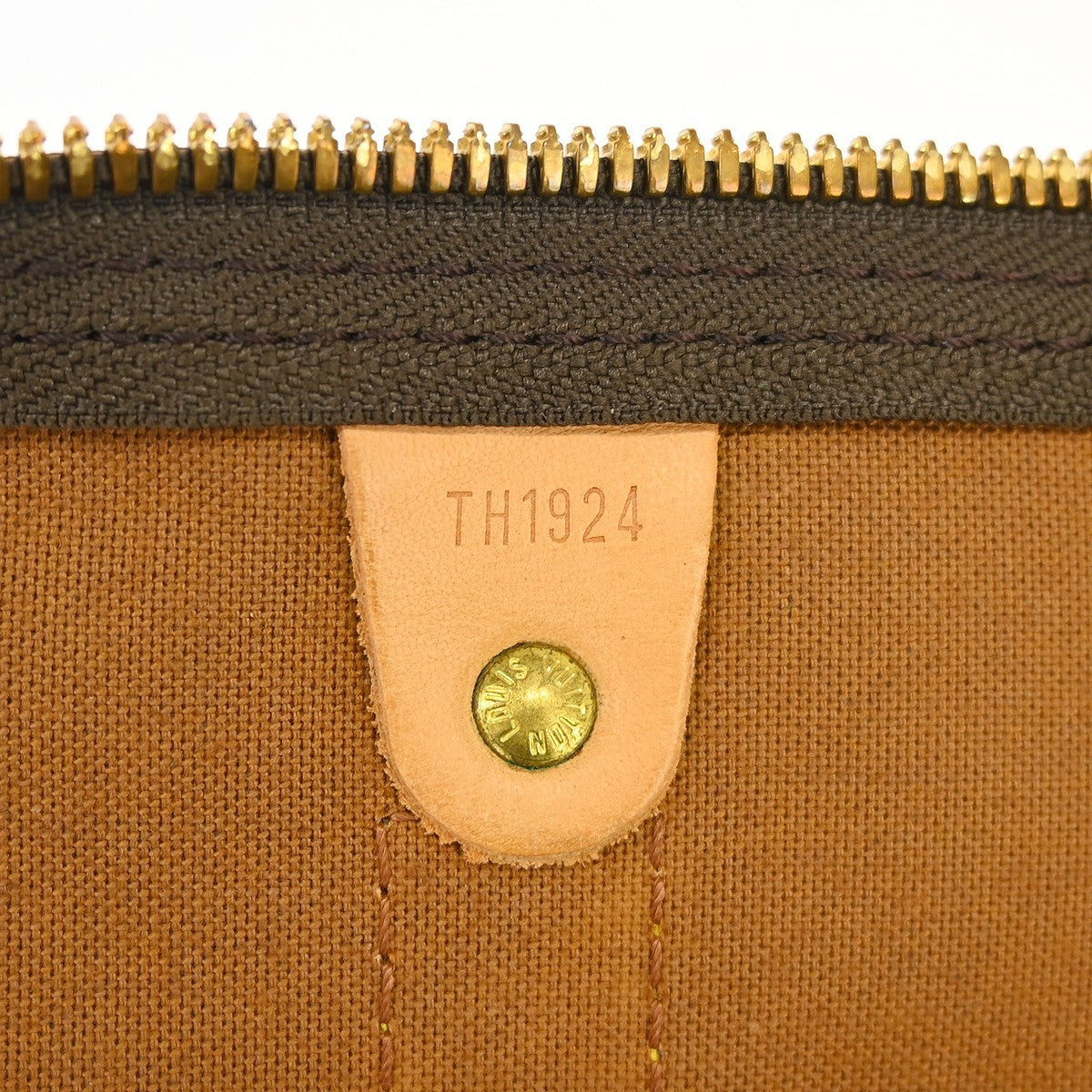 Louis Vuitton Keepall Bandouliere Bag Monogram Canvas Brown Canvas Travel Bag Bag (Pre-Owned)