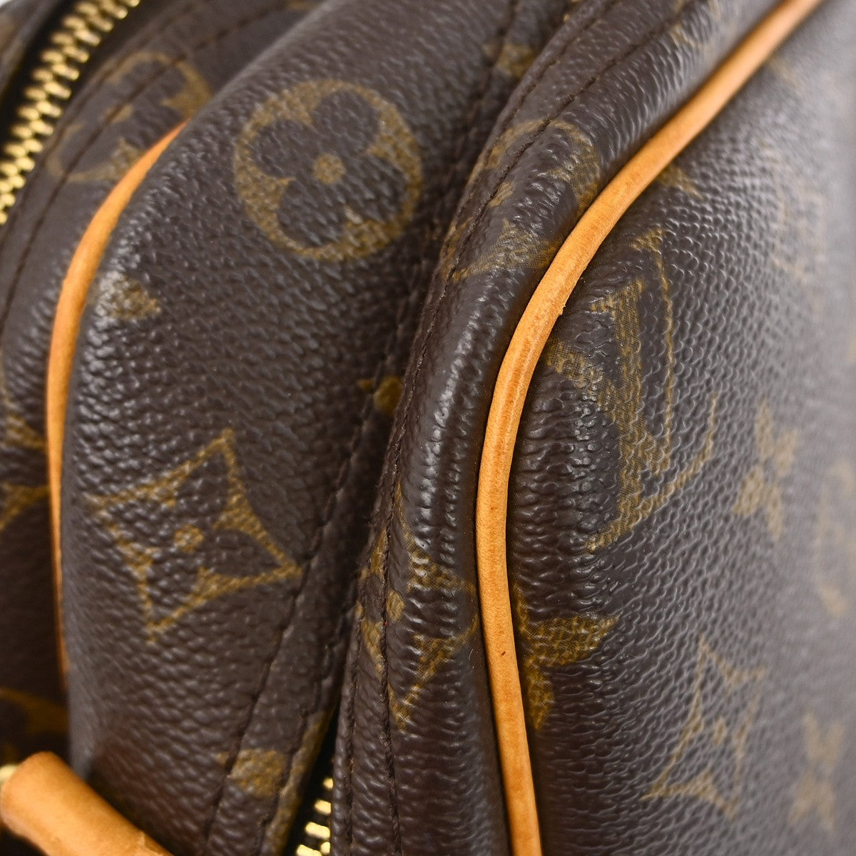 Louis Vuitton Reporter Bag Monogram Canvas Brown Canvas Shoulder Bag Bag (Pre-Owned)