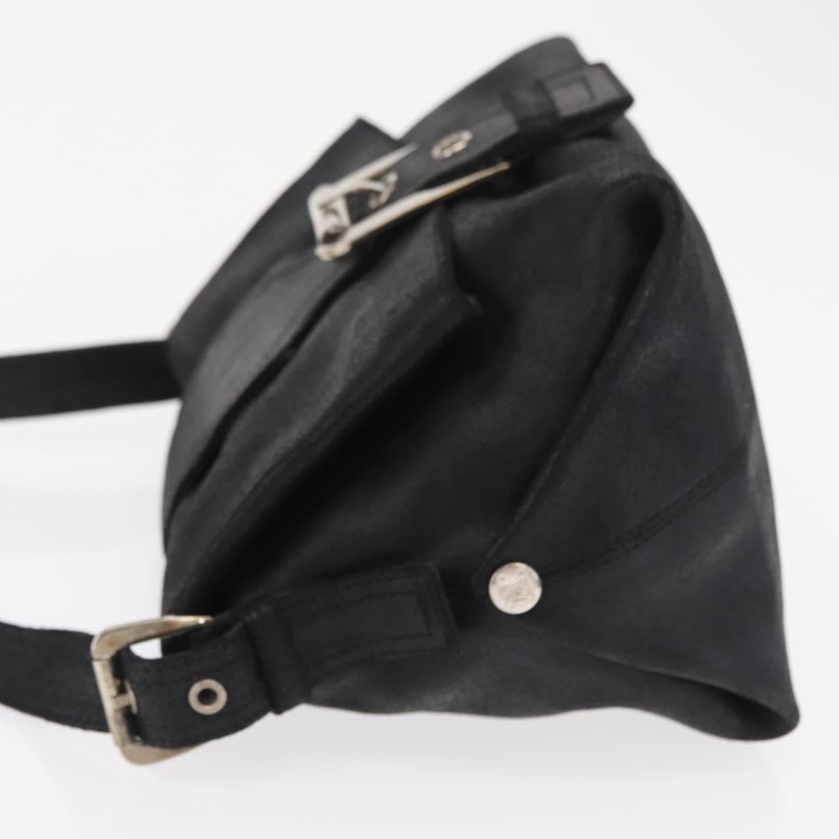 Celine Vintage Shoulder Bag Leather Black Leather Shoulder Bag Bag (Pre-Owned)