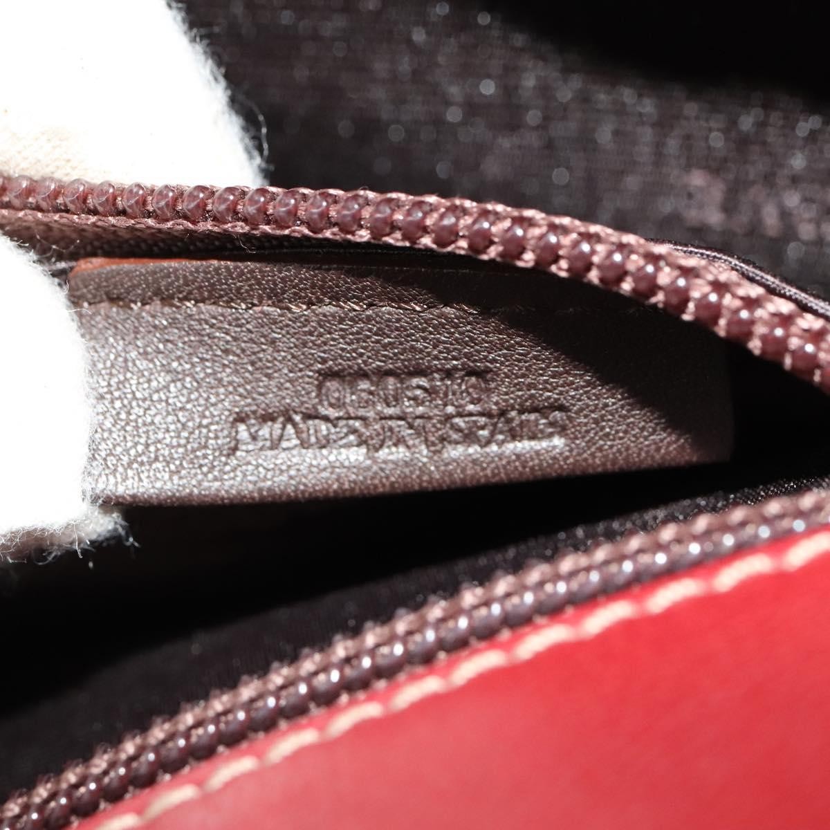 Loewe Vintage Anagram Tote Leather Burgundy Leather Tote Bag Bag (Pre-Owned)