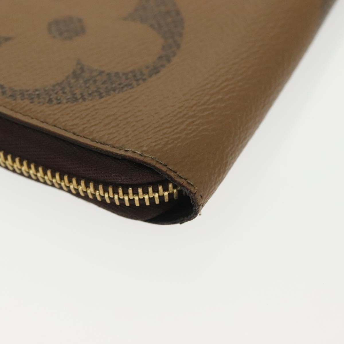 Louis Vuitton Zippy Wallet Canvas Brown Canvas Wallets Accessory (Pre-Owned)