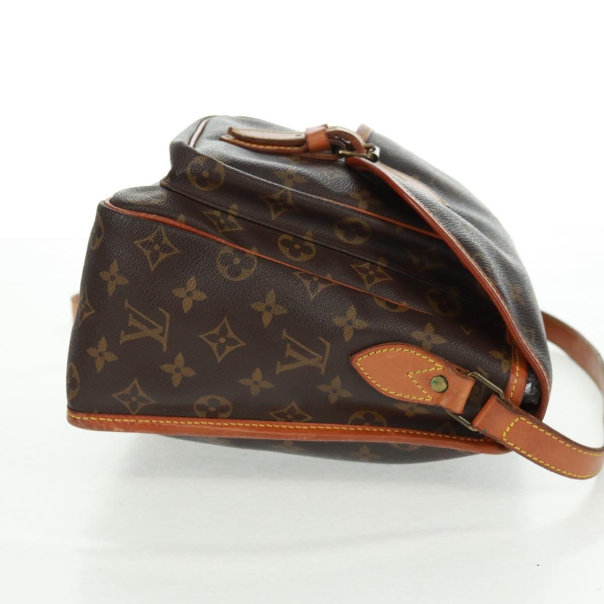 Louis Vuitton Sac Gibeciere Messenger Bag Monogram Canvas Brown Canvas Shoulder Bag Bag (Pre-Owned)