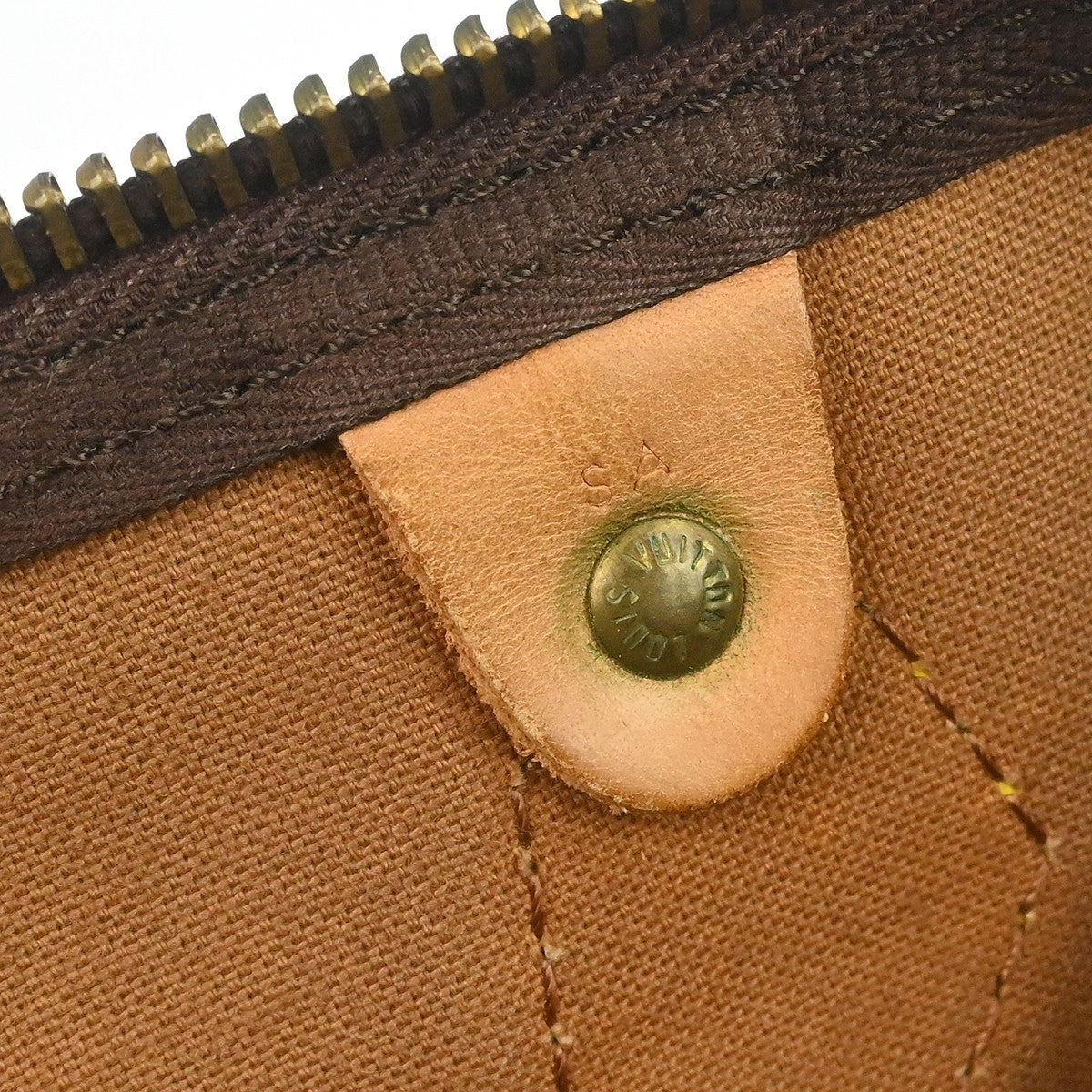 Louis Vuitton Speedy Handbag Monogram Canvas Brown Canvas Handbag (Pre-Owned)