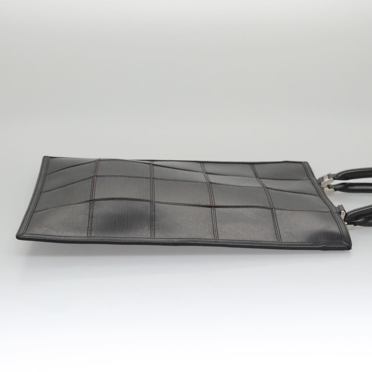 Louis Vuitton Epi Stretch Silver Fizz Handbag Epi Stretch Black Leather Handbag (Pre-Owned)