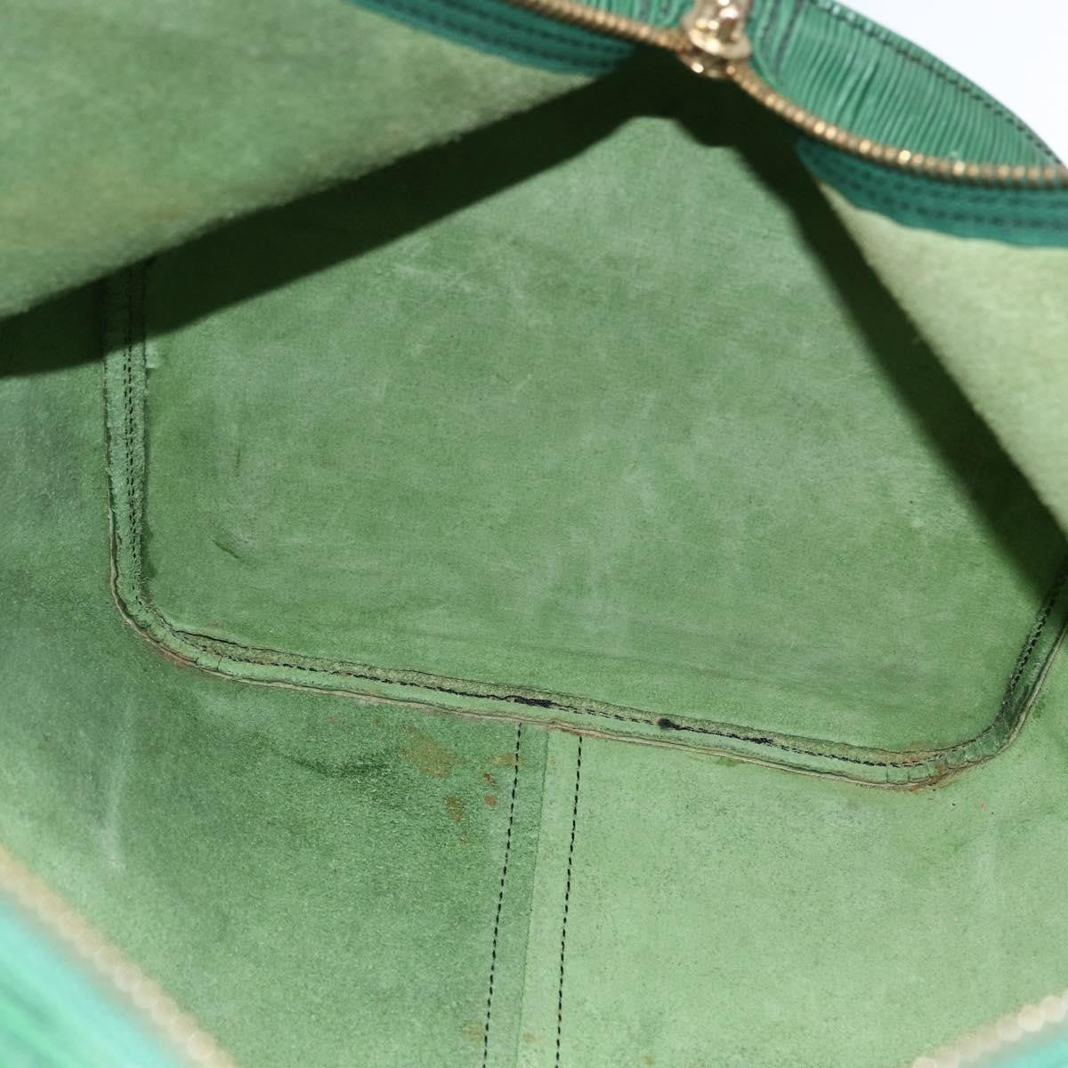 Louis Vuitton Keepall Bag Epi Leather Green Leather Travel Bag Bag (Pre-Owned)