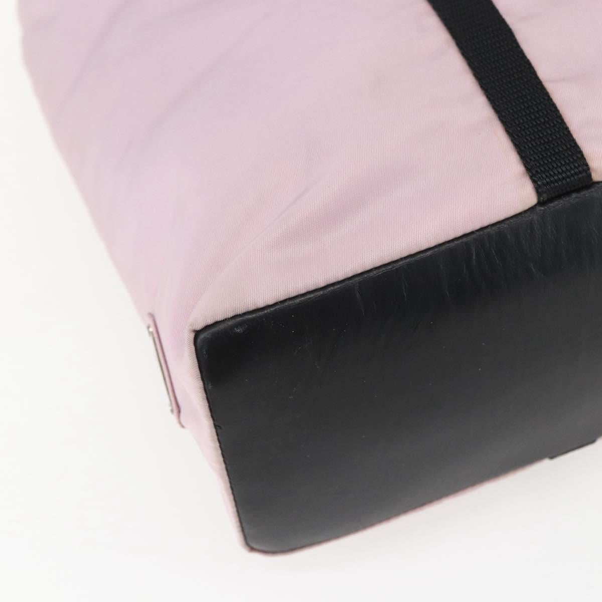 Prada Vintage Tote Tessuto Pink Nylon Tote Bag Bag (Pre-Owned)
