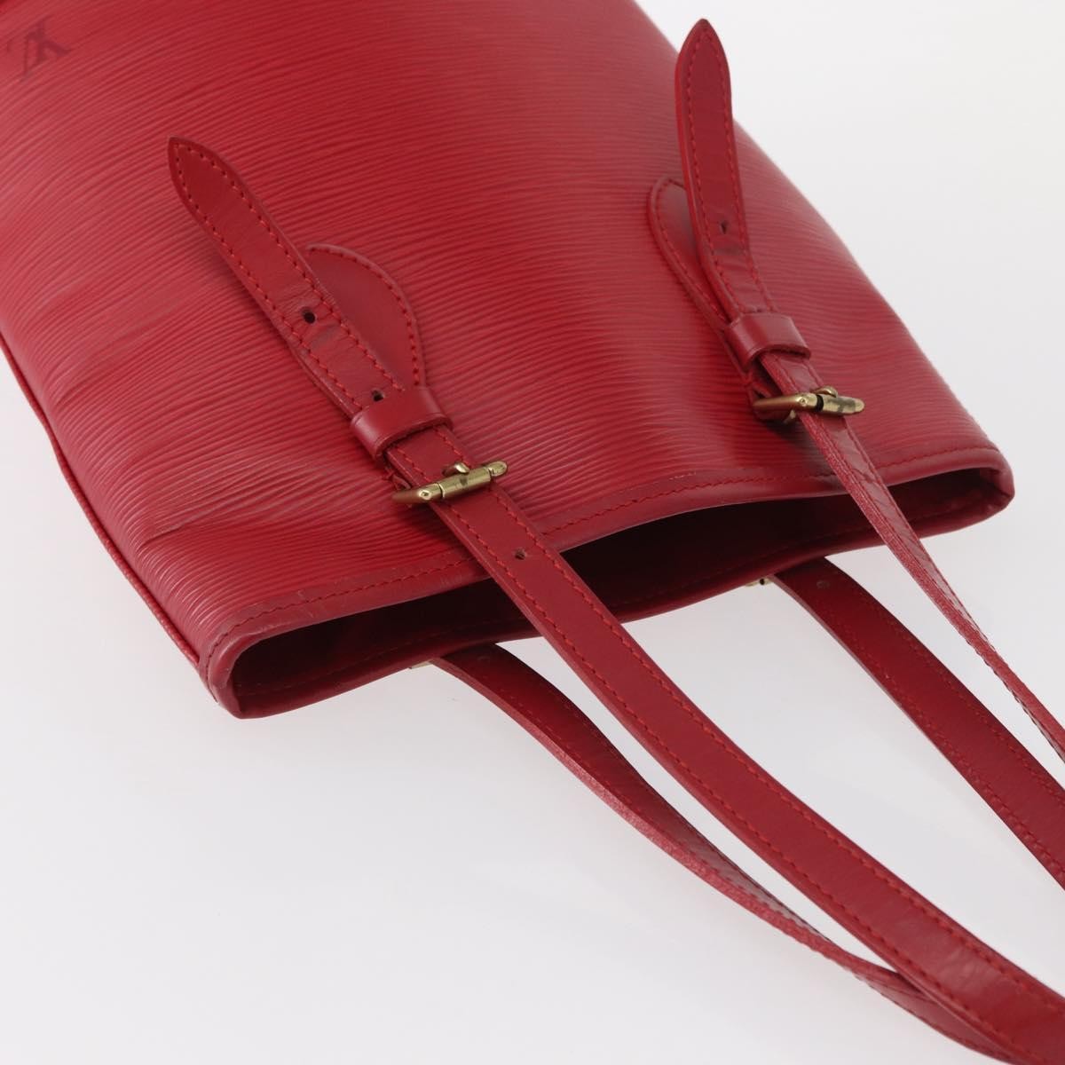 Louis Vuitton Bucket Bag Epi Leather Red Leather Shoulder Bag Bag (Pre-Owned)