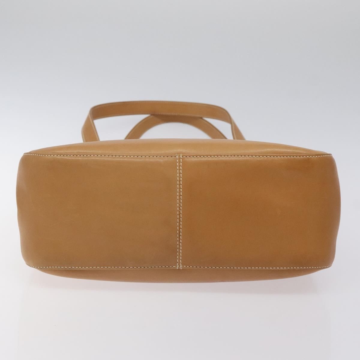 Salvatore Ferragamo Gancini Shoulder Bag Suede Brown Leather Shoulder Bag Bag (Pre-Owned)