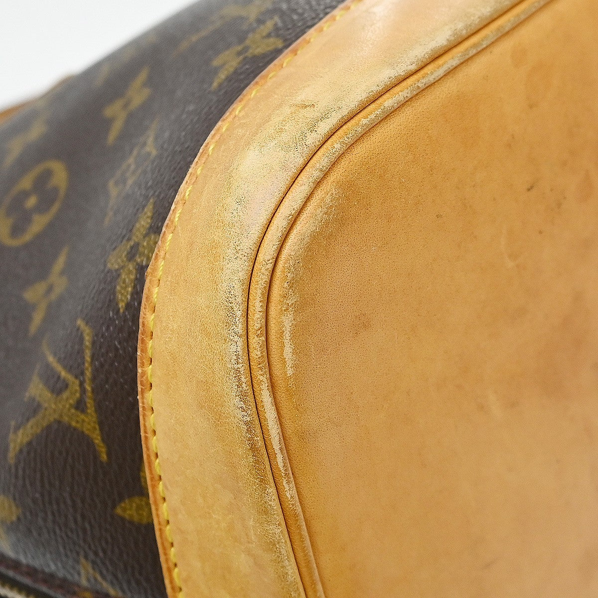 Louis Vuitton Alma Handbag Monogram Canvas Brown Canvas Handbag (Pre-Owned)