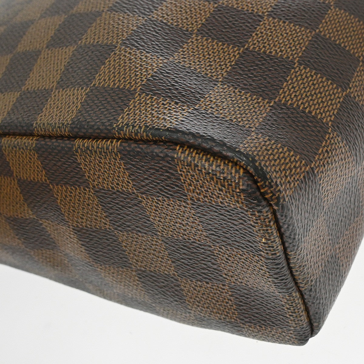 Louis Vuitton Olav Handbag Damier Brown Canvas Shoulder Bag Bag (Pre-Owned)