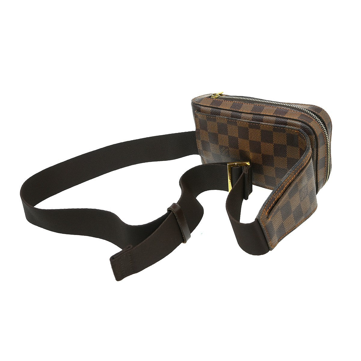Louis Vuitton Geronimos Waist Bag Damier Brown Canvas Shoulder Bag Bag (Pre-Owned)