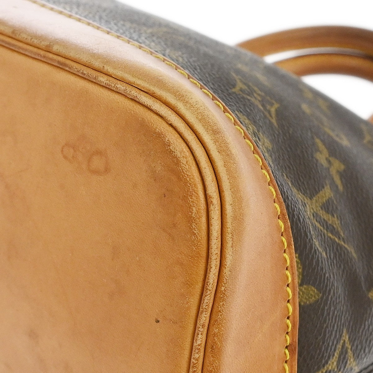 Louis Vuitton Alma Handbag Monogram Canvas Brown Canvas Handbag (Pre-Owned)