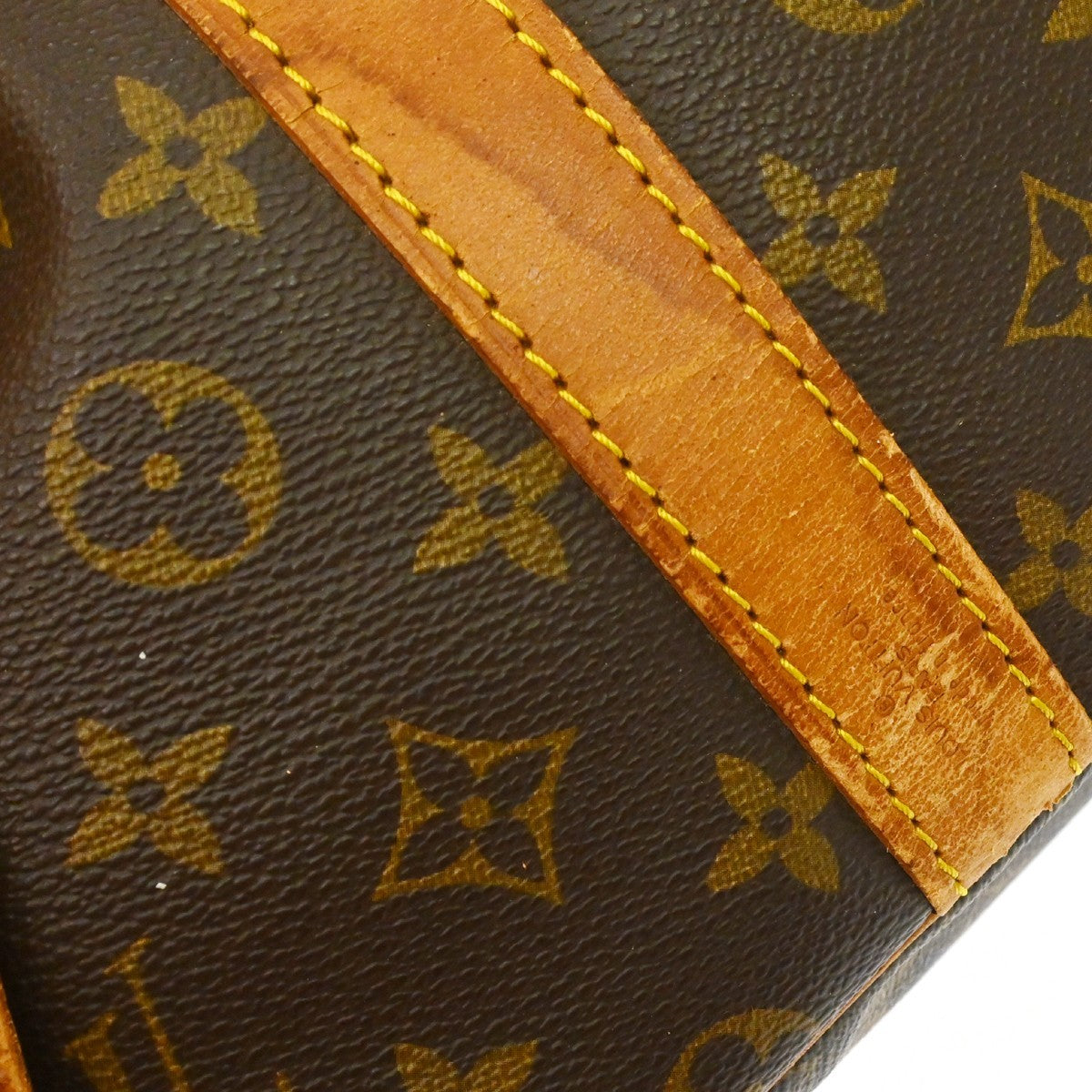 Louis Vuitton Keepall Bandouliere Bag Monogram Canvas Brown Canvas Travel Bag Bag (Pre-Owned)