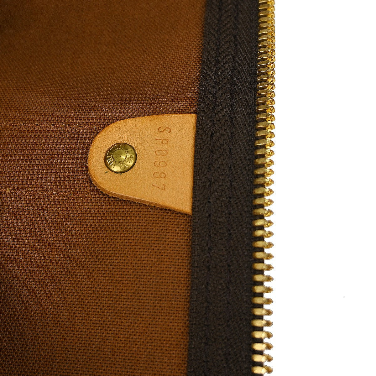 Louis Vuitton Keepall Bag Monogram Canvas Brown Canvas Travel Bag Bag (Pre-Owned)