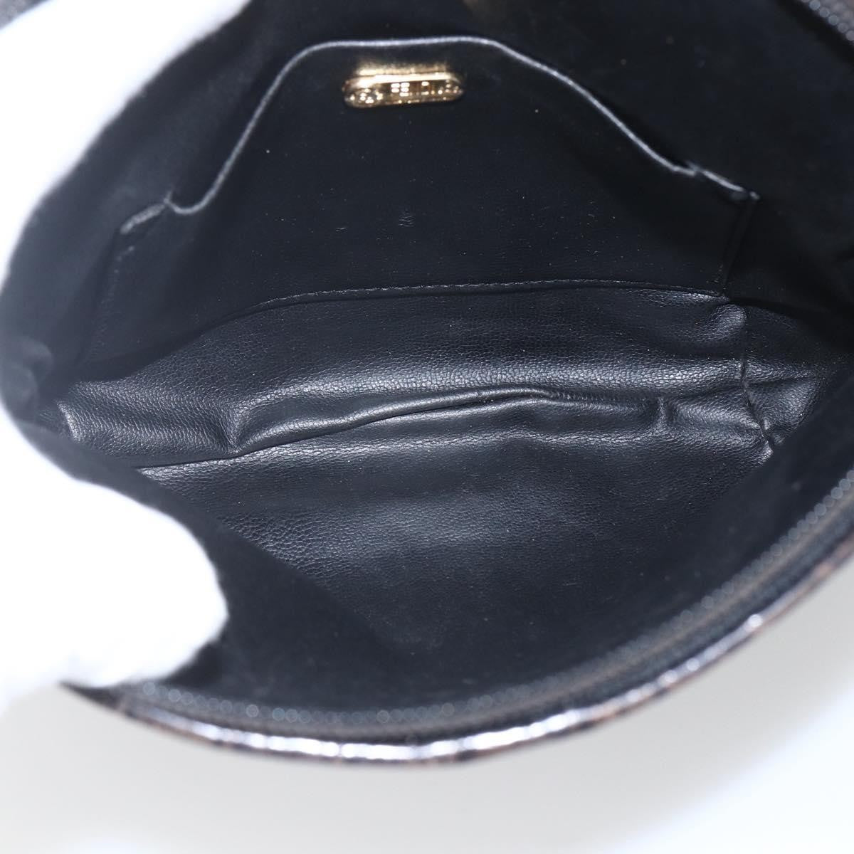 Fendi Vintage Shoulderbag Leather Black Leather Shoulder Bag Bag (Pre-Owned)