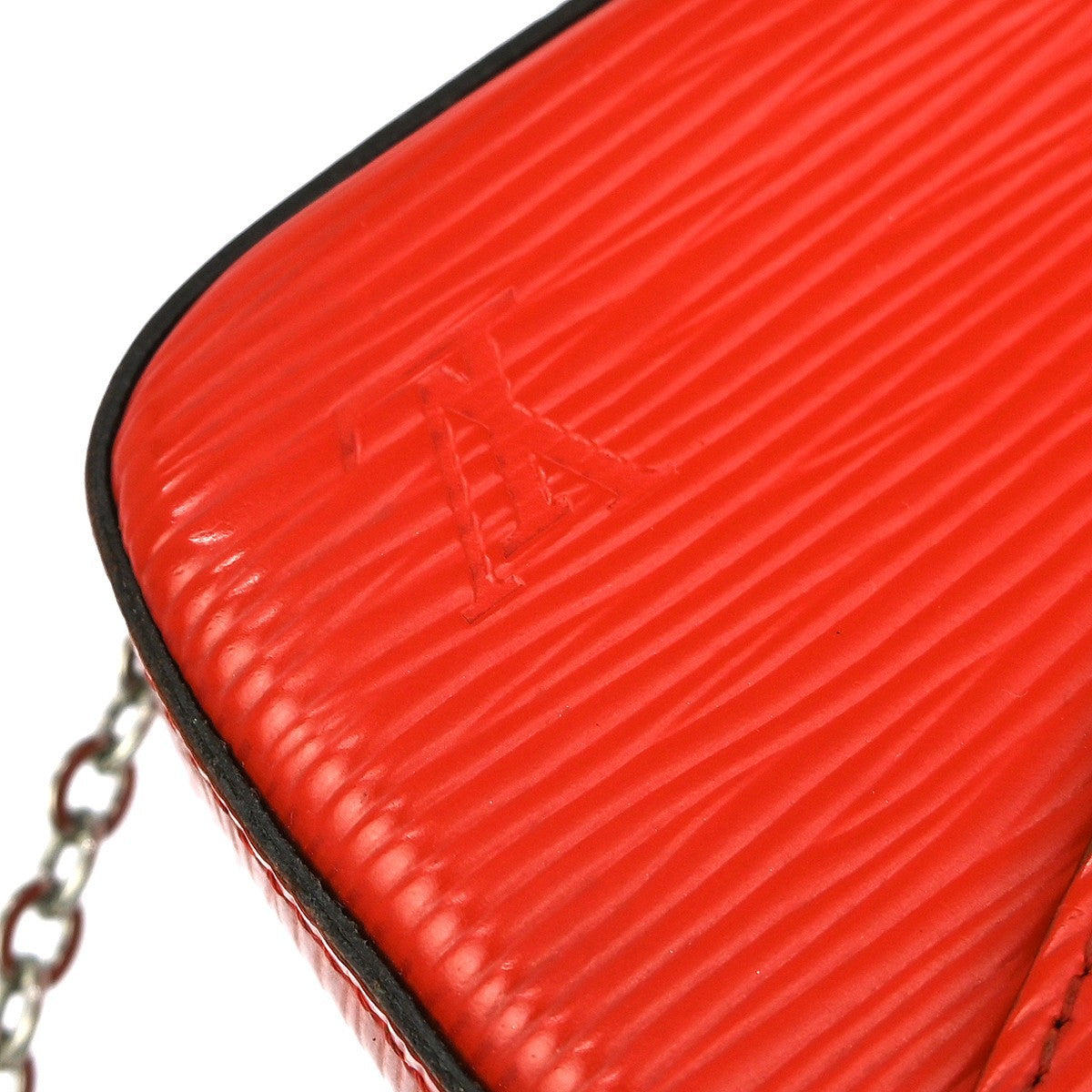 Louis Vuitton Felicie Pochette Epi Leather Red Leather Shoulder Bag Bag (Pre-Owned)