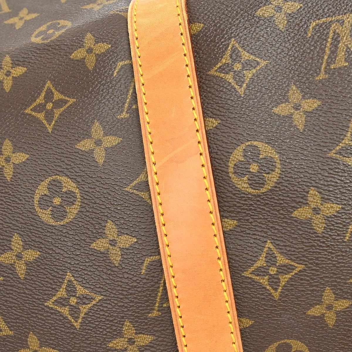 Louis Vuitton Keepall Bag Monogram Canvas Brown Canvas Travel Bag Bag (Pre-Owned)