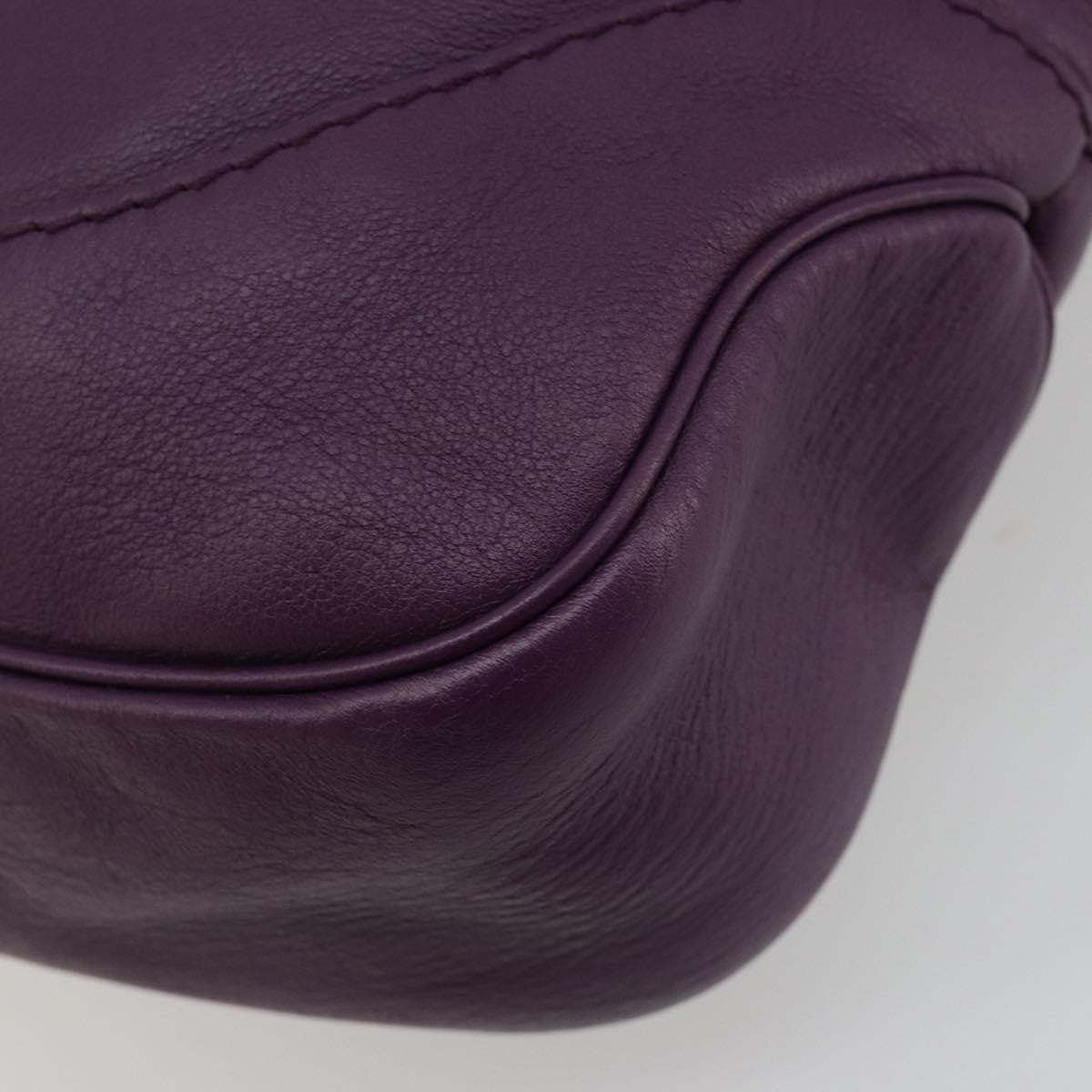 Gucci Jackie Original Shoulder Bag Leather Purple Leather Handbag (Pre-Owned)