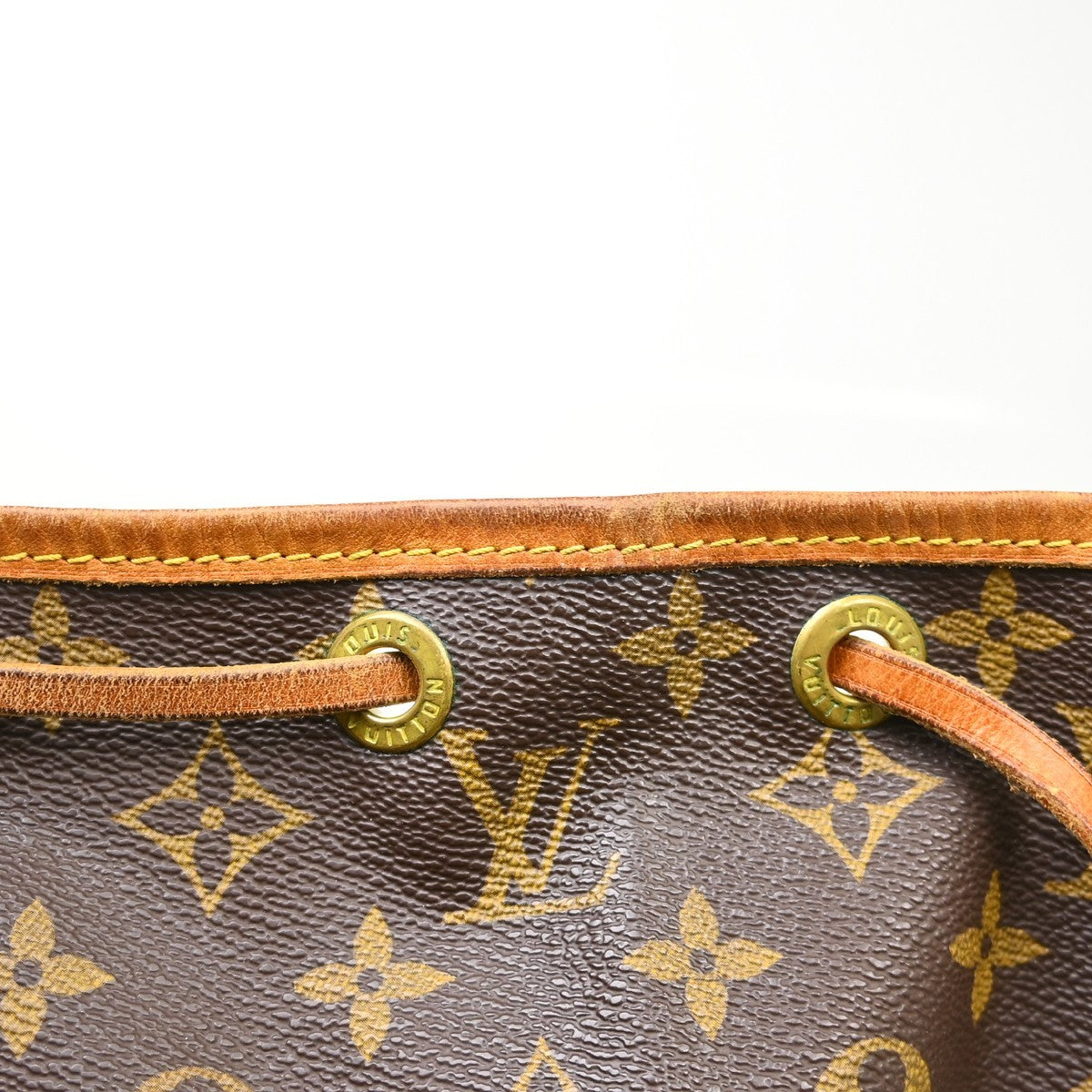 Louis Vuitton Petit Noe Handbag Monogram Canvas Brown Canvas Shoulder Bag Bag (Pre-Owned)