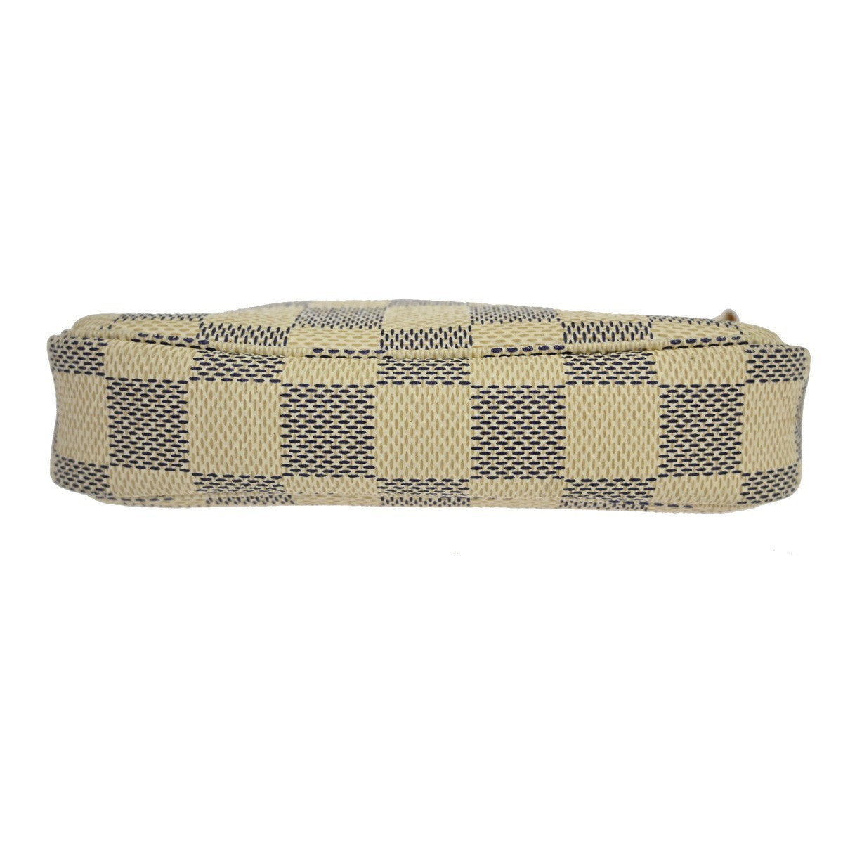 Louis Vuitton Mini Pochette Accessoires Damier Canvas White Canvas Clutche & Pouche Bag (Pre-Owned)