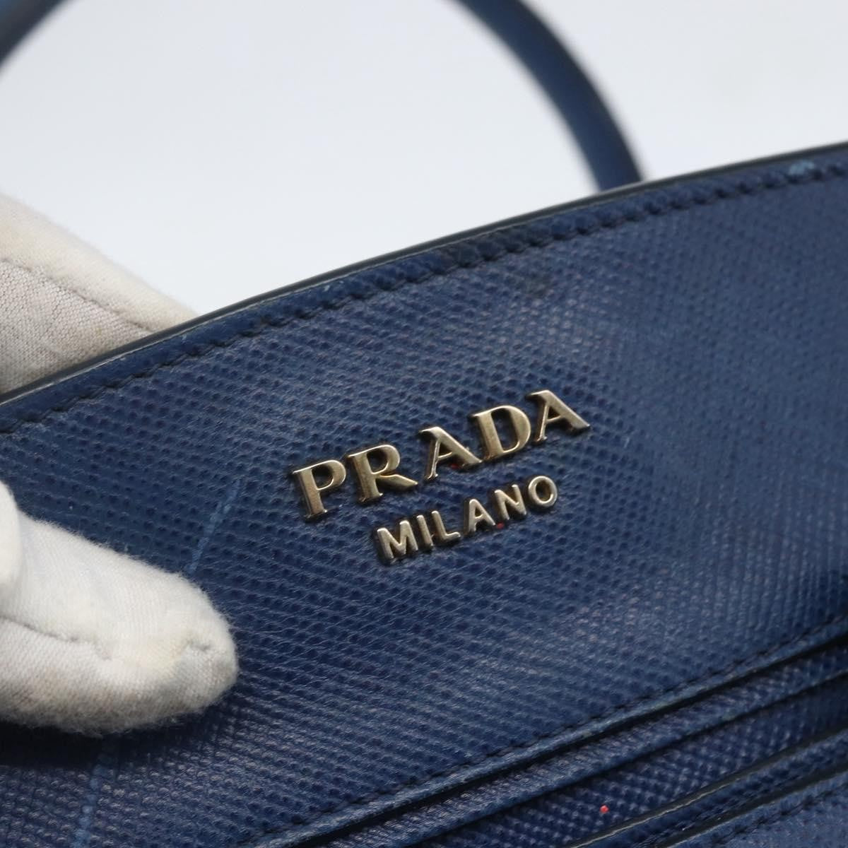Prada Cuir Frame Convertible Tote Canvas And Saffiano Leather Beige Canvas Tote Bag Bag (Pre-Owned)