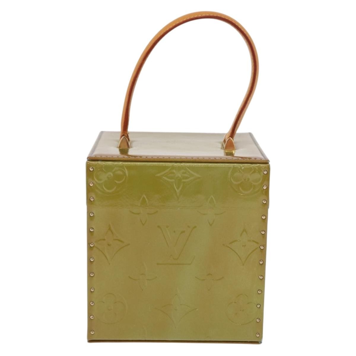 Louis Vuitton Bleecker Box Bag Monogram Vernis Green Patent_Leather Clutche & Pouche Bag (Pre-Owned)