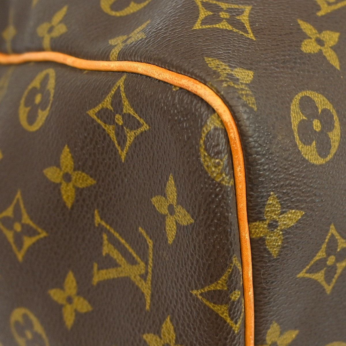 Louis Vuitton Keepall Bandouliere Bag Monogram Canvas Brown Canvas Travel Bag Bag (Pre-Owned)