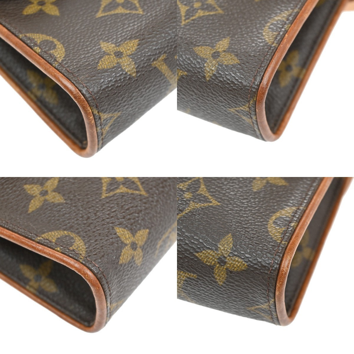 Louis Vuitton Florentine Waist Bag Monogram Canvas Brown Canvas Clutche & Pouche Bag (Pre-Owned)