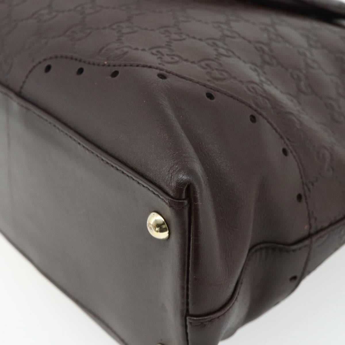 Gucci Guccissima Shoulder Bag Brown Canvas Handbag (Pre-Owned)