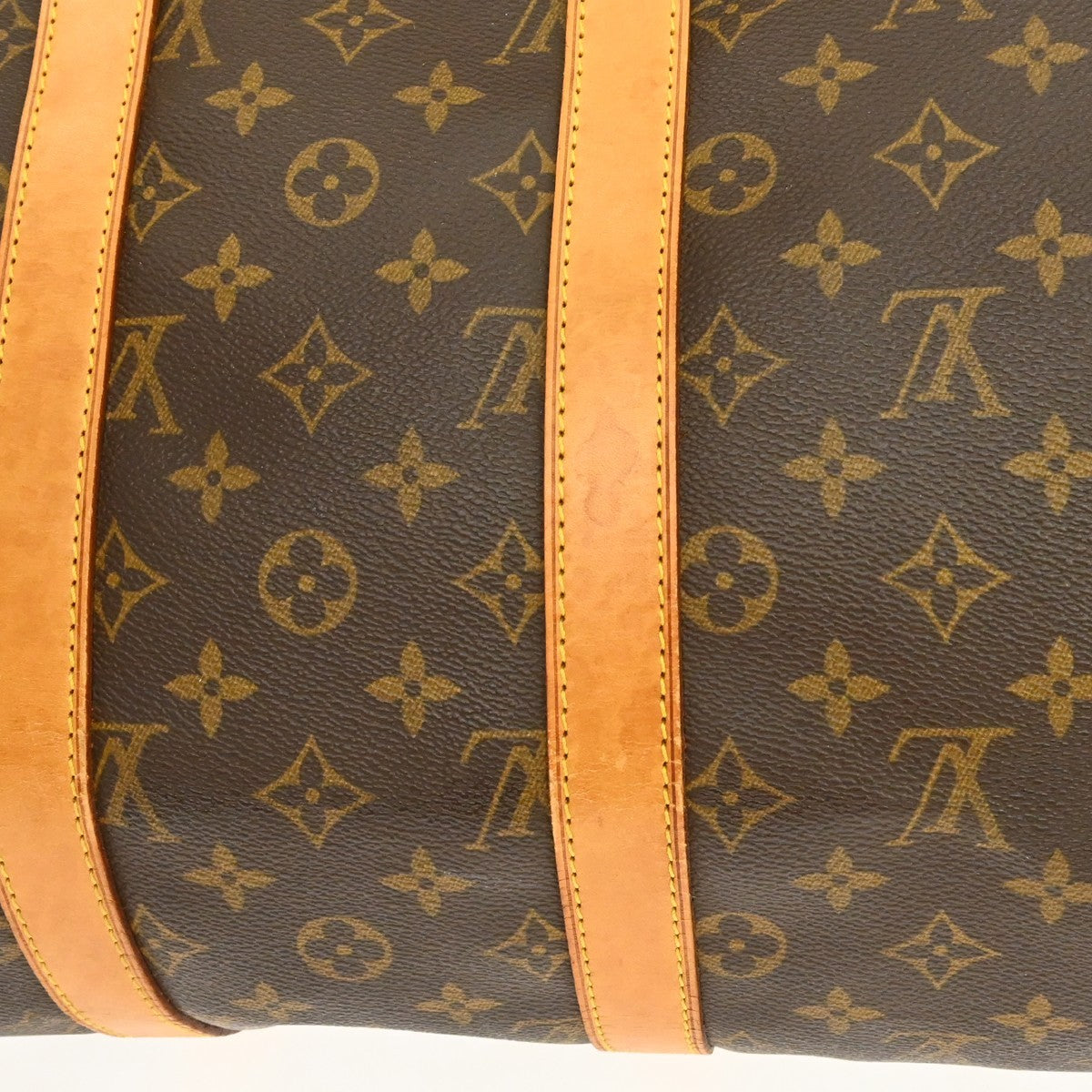 Louis Vuitton Keepall Bag Monogram Canvas Brown Canvas Travel Bag Bag (Pre-Owned)