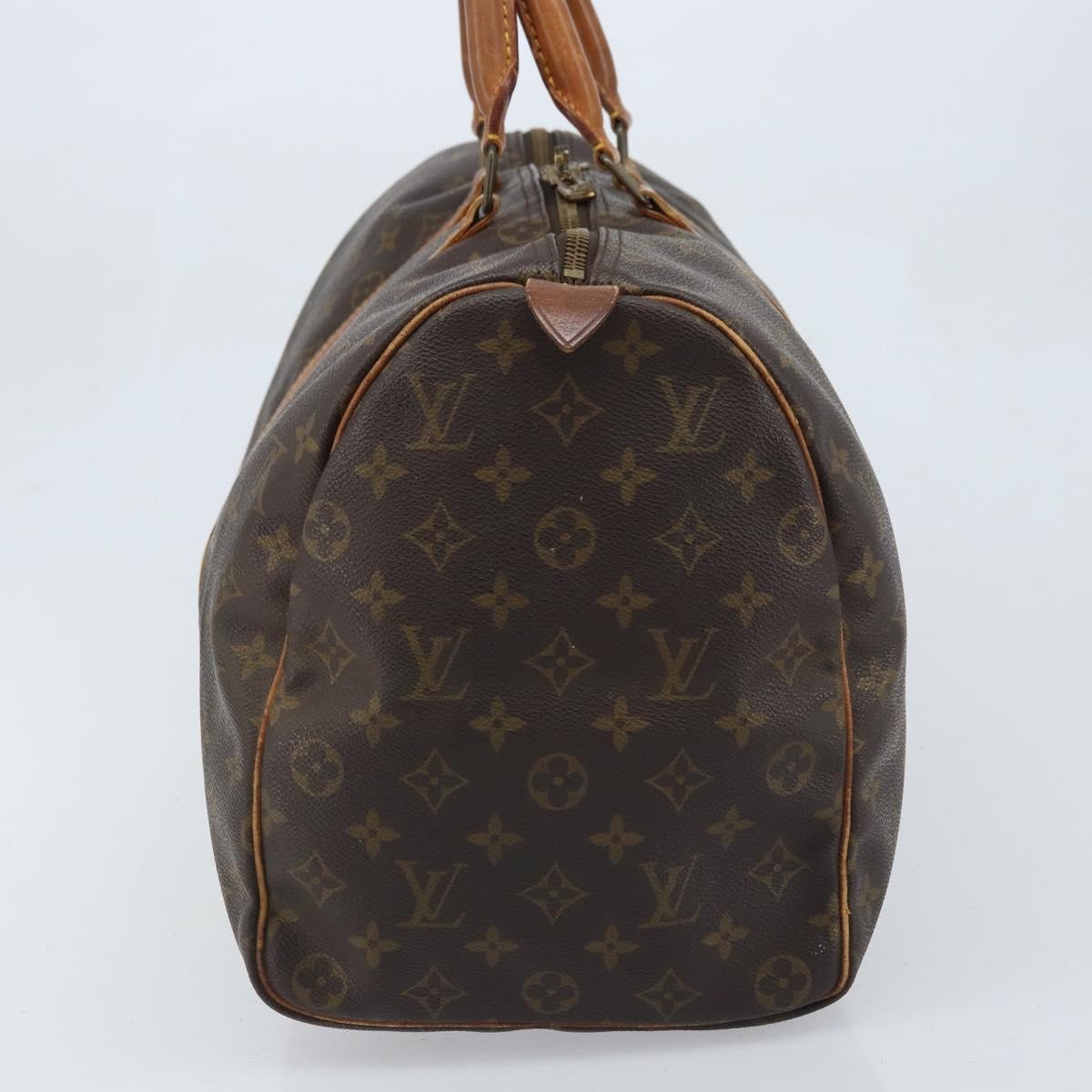 Louis Vuitton Keepall Bag Monogram Canvas Brown Canvas Travel Bag Bag (Pre-Owned)