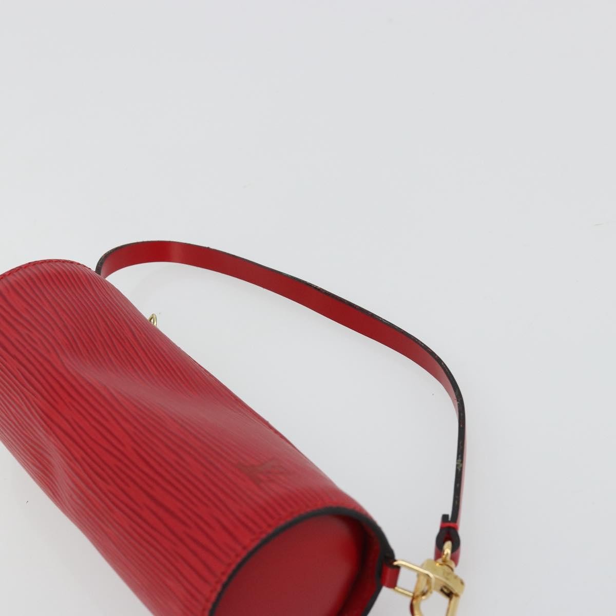 Louis Vuitton Soufflot Pochette Epi Leather Red Leather Clutche & Pouche Bag (Pre-Owned)