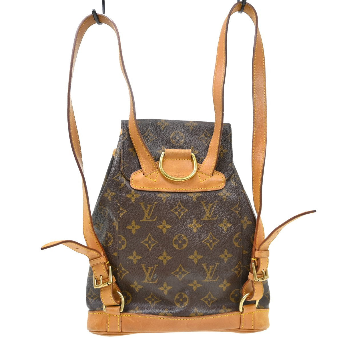 Louis Vuitton Vintage Montsouris Backpack Monogram Canvas Brown Canvas Backpack Bag (Pre-Owned)