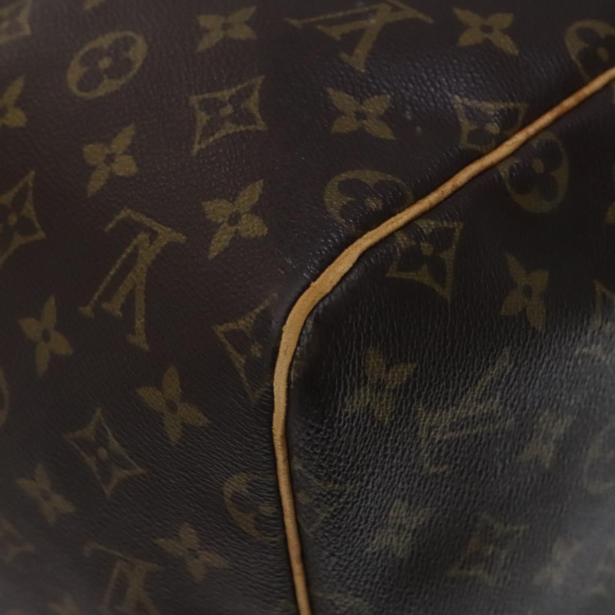 Louis Vuitton Keepall Bag Monogram Canvas Brown Canvas Travel Bag Bag (Pre-Owned)