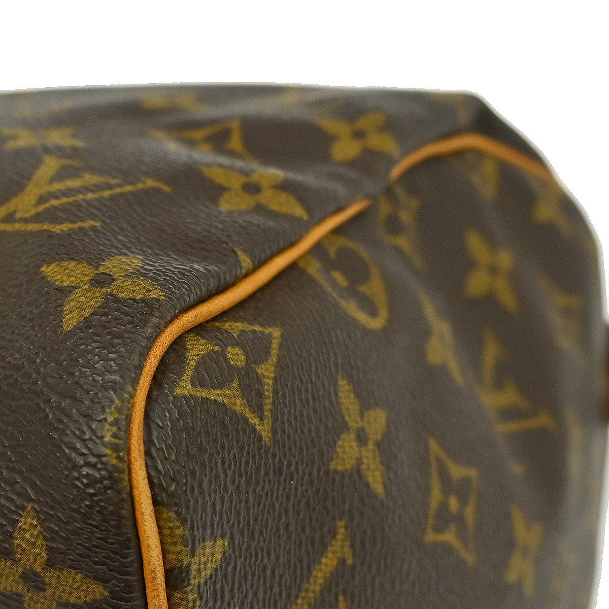 Louis Vuitton Speedy Handbag Monogram Canvas Brown Canvas Handbag (Pre-Owned)