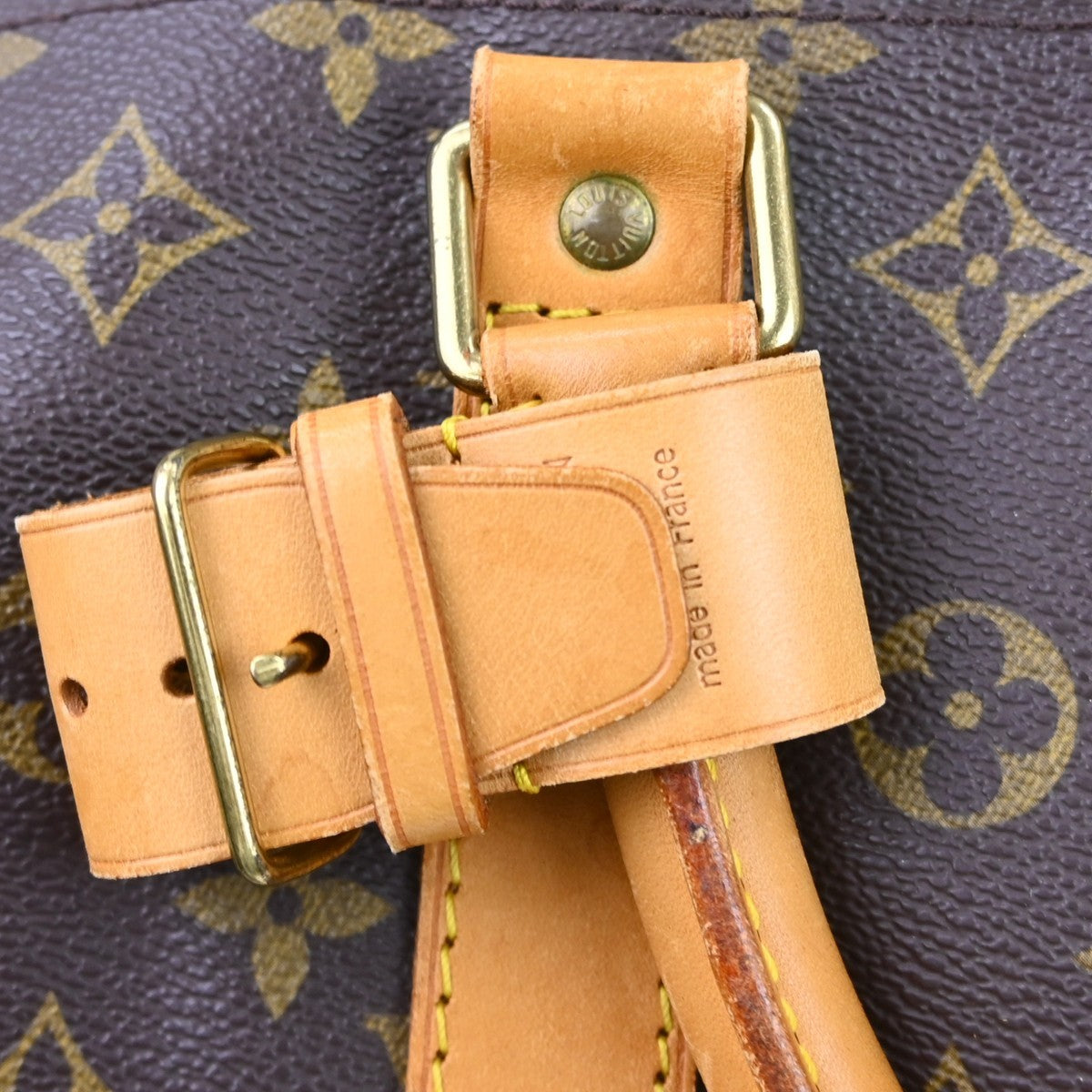 Louis Vuitton Keepall Bag Monogram Canvas Brown Canvas Travel Bag Bag (Pre-Owned)