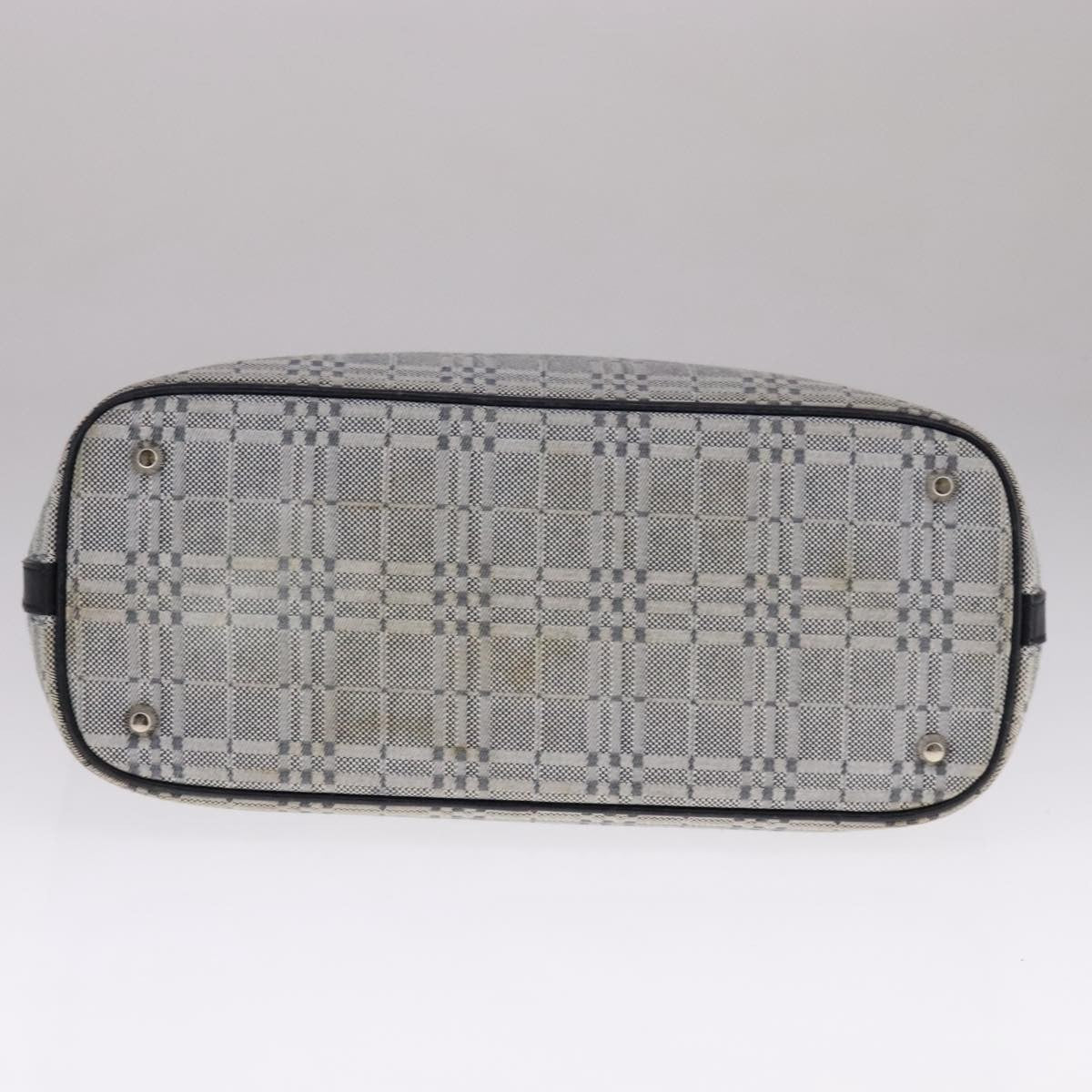 Burberry Vintage Tote Bag Canvas Gray Canvas Tote Bag Bag (Pre-Owned)
