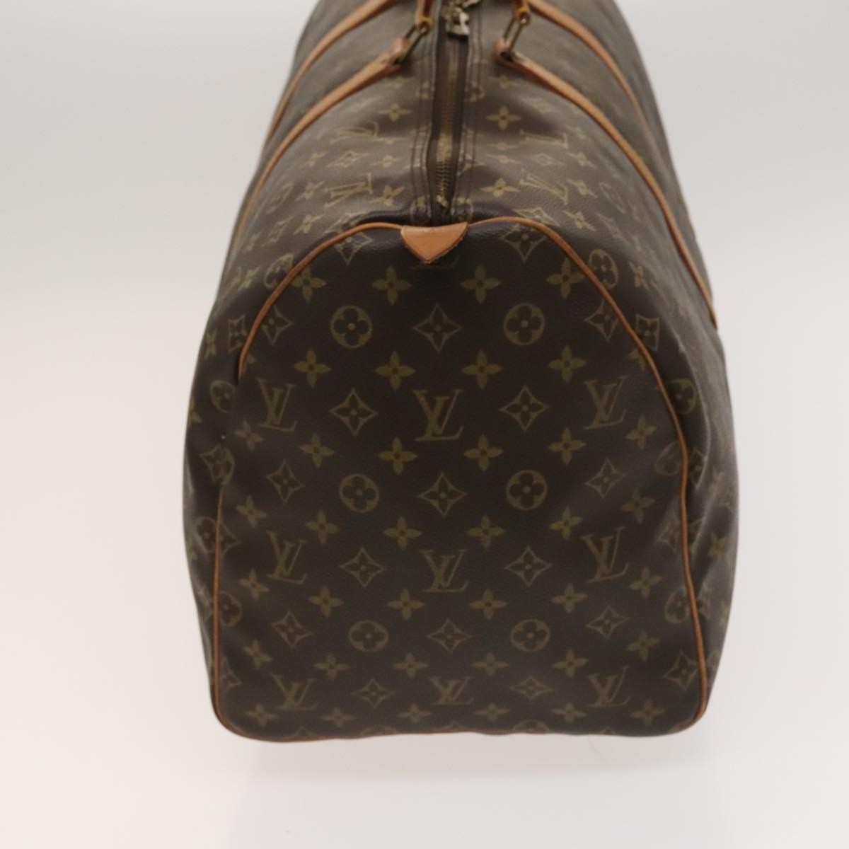 Louis Vuitton Keepall Bag Monogram Canvas Brown Canvas Travel Bag Bag (Pre-Owned)
