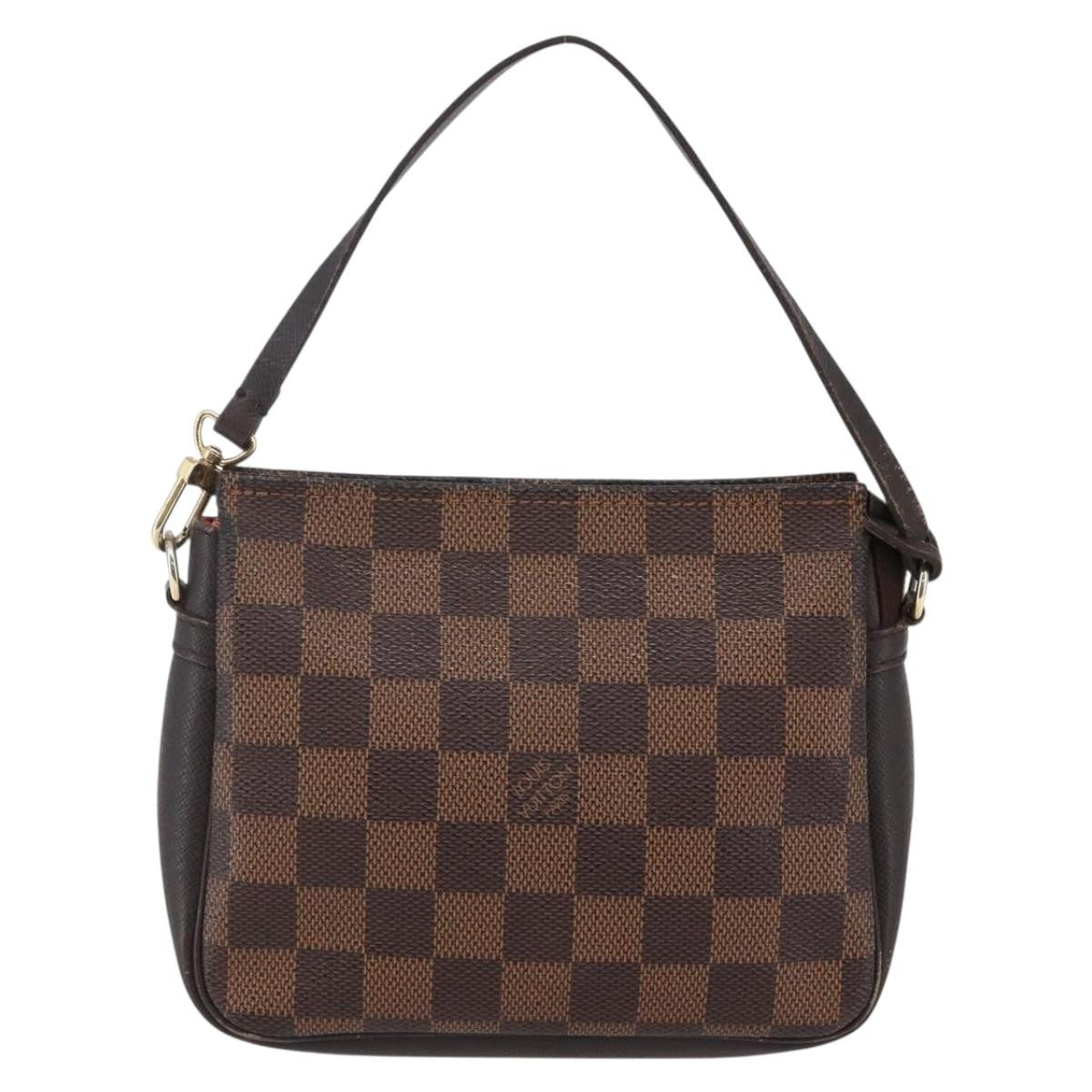 Louis Vuitton Trousse Make Up Bag Damier Canvas Brown Canvas Clutche & Pouche Bag (Pre-Owned)