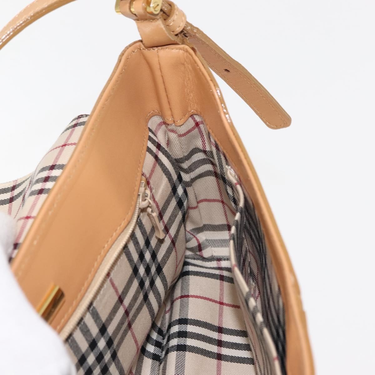 Burberry Shoulder Bag Leather Beige Leather Shoulder Bag Bag (Pre-Owned)