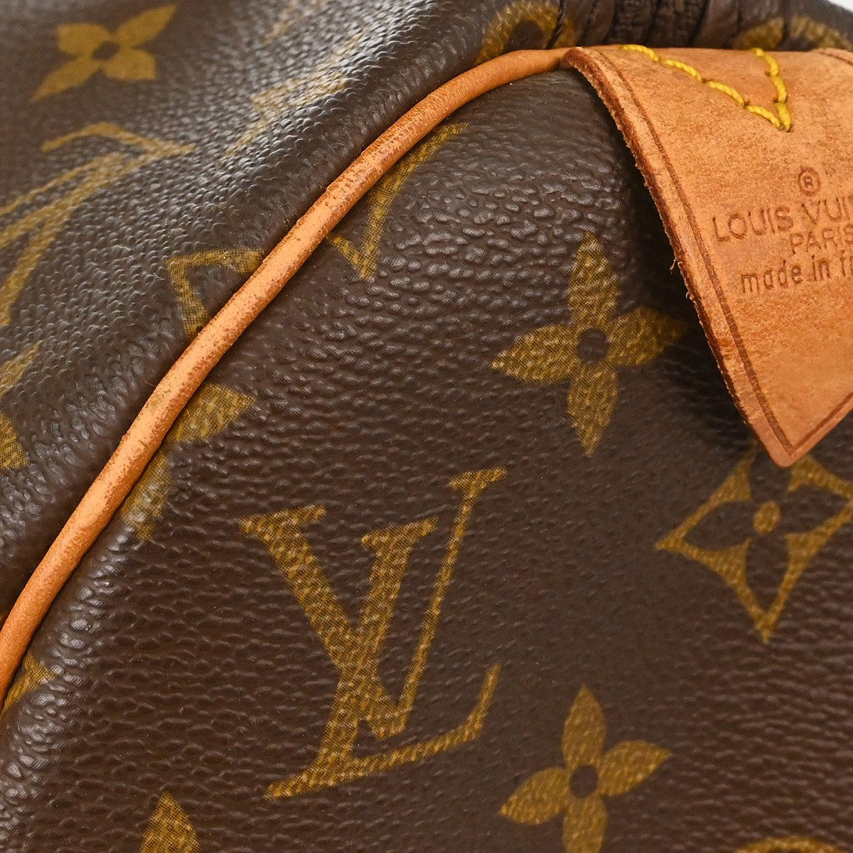 Louis Vuitton Keepall Bag Monogram Canvas Brown Canvas Travel Bag Bag (Pre-Owned)